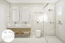 Ver imagem 2 de Kit de Acessórios para Banheiro com 4 Peças em Aço Inox Polido Brilhante Linha Tessália