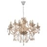 Lustre Candelabro Cristal 12 Braços Nice Startec Champagne - 1