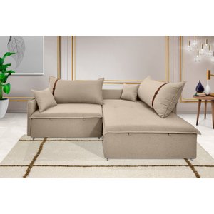 Sofá Valence Slim sem Caixa Premium 2,00m Softgel 33 Linho Bege