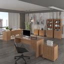 Ver imagem 6 de Conjunto para Escritório 8 Peças Amêndoa Tecnomobili