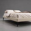 Ver imagem 6 de Cama Base Box Casal Unique 138x188 Sommier Moderno Pés de Ferro Linho Bege - Desk Design