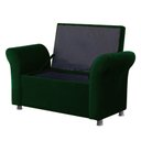 Ver imagem 1 de Recamier Bau Egeo 140x Suede Verde - Dominic Decor