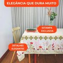 Ver imagem 2 de Toalha de Mesa 6 Lugares Lepper Pop Retangular 1,40x2,10m Algodão Poliéster Floral Jardineira