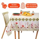 Ver imagem 5 de Toalha de Mesa 6 Lugares Lepper Pop Retangular 1,40x2,10m Algodão Poliéster Floral Jardineira