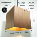 Ver imagem 2 de Luminária Teto Pendente Mdf Lâmina Madeira Rústica Imbuia
