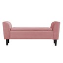 Ver imagem 1 de Recamier Bau Malibu 1,60m Suede Rose - Inova Decor Inova Decorações
