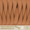 Ver imagem 2 de 3 Cadeiras Tricô Náutico e Alumínio Uv para Varanda Cozinha Terra Cota