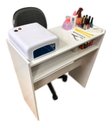 Ver imagem 2 de Mesa p/ Manicure c/ Prateleira Porta Esmaltes Multiuso Branco ClickForte Mesa Manicure