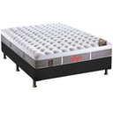 Ver imagem 1 de Cama Box Casal: Colchão Molas Pocket Ensacadas Castor Light Stress Oxygen New Plush + Base Crc