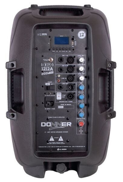 Caixa Acústica Ativa com Bluetooth Donner 280W Rms Dr 1212A