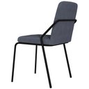 Ver imagem 5 de Kit 03 Cadeiras Estofada para Sala de Jantar Loft Preto C01 Bouclê Nuvem - Lyam Decor