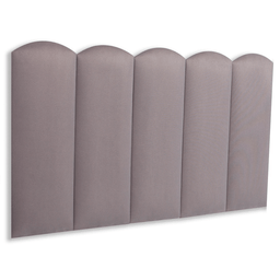 Cabeceira Solteiro Modulada Nuvem Cama Box Suede Cinza - 1