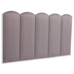 Cabeceira Solteiro Modulada Nuvem Cama Box Suede Cinza