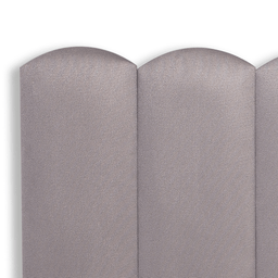 Cabeceira Solteiro Modulada Nuvem Cama Box Suede Cinza - 4