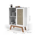 Ver imagem 3 de Buffet Bar Barcelona 1 Porta de Correr 1 Prateleira MDF 90cm Branco