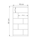Ver imagem 3 de Estante Livreiro 4 Prateleiras Ho-2907 Home Office Hecol