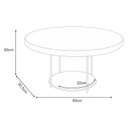 Ver imagem 7 de Painel para Tv Suspenso Evo com Mesa de Centro Sky e Aparador Infinity Cinamomo Off White – Hb Mó