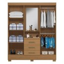 Ver imagem 3 de Guarda Roupa Solteiro Paris 2045150 e Armário Multiuso 2000191 Atacama - Aramóveis