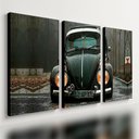 Ver imagem 1 de Kit 3 Quadro Fusca Placa Decorativa Carro Vintage Antigo 28x20cm
