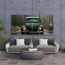 Ver imagem 2 de Kit 3 Quadro Fusca Placa Decorativa Carro Vintage Antigo 28x20cm