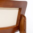 Ver imagem 6 de Kit 4 Cadeiras de Jantar Portugal em Madeira Imbuia com Tela Rattan Impermeável Caramelo L85