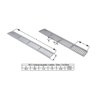 Kit 2 Ralo Grelha Linear Caixilho Alumínio Marrom 20x100cm - 3