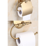 Porta Papel Higiênico Vintage Retrô Dourado Ouro Luxo - 3