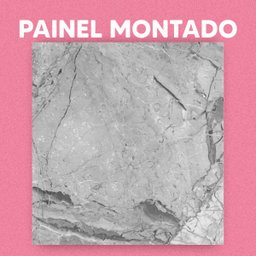 Papel de Parede Painel 3D Mármore Calacata Cinza Claro 2M Auto Colante Lavável Revestimento - 3