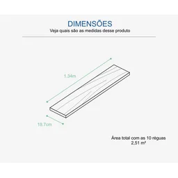 Piso laminado clicado Durafloor Nature freijó puro Caixa c/ 2,51m² - 4