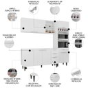 Ver imagem 3 de Armário de Cozinha Cp02 para Pia 150cm Pérola Z34 Branco - Mpozenato