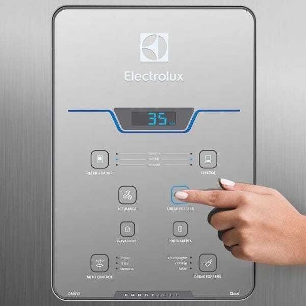 Geladeira / Refrigerador 3 Portas Dm83x Inox 579 Litros, Ice Maker e