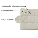 Ver imagem 3 de Cabeceira Painel Verona Para Cama Box Queen 160 cm Corino - D’Rossi - Bege