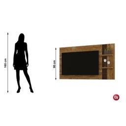 Painel para TV até 47 Polegadas 2 Prateleiras Dante DJ Móveis - 2