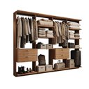 Ver imagem 5 de Guarda-Roupas Closet Modulado Alasca 240cm 4 Peças com 4 Gavetas e Cabideiros Freijó Carraro