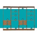 Ver imagem 3 de Guarda-Roupas Closet Modulado Alasca 240cm 4 Peças com 4 Gavetas e Cabideiros Freijó Carraro