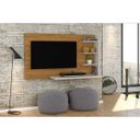 Ver imagem 4 de Painel Bancada Suspensa para Tv 42 Polegadas Julia Naturale Off White Madetec