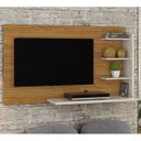 Ver imagem 1 de Painel Bancada Suspensa para Tv 42 Polegadas Julia Naturale Off White Madetec