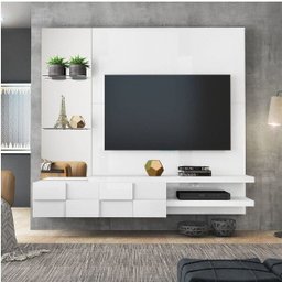 Painel para TV até 50 Polegadas com Espelho Turim DJ Móveis - 1