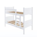 Ver imagem 5 de Beliche Resistente Fortaleza em Mdf Vira 2 Camas Solteiro Branco