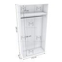 Ver imagem 5 de MÓDULO CLOSET MALEIRO E CABIDEIRO M217.2021.B (CASA OU LOJA) MUNDI MOVEIS
