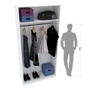 Ver imagem 6 de MÓDULO CLOSET MALEIRO E CABIDEIRO M217.2021.B (CASA OU LOJA) MUNDI MOVEIS