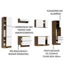Ver imagem 6 de Cozinha Completa Lux Com Armário E Balcão 9 Portas 5 Gavetas