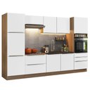 Ver imagem 1 de Cozinha Completa Lux Com Armário E Balcão 9 Portas 5 Gavetas