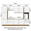 Ver imagem 5 de Cozinha Completa Lux Com Armário E Balcão 9 Portas 5 Gavetas