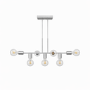 Ver imagem 1 de Pendente Rubis Aluminio Teto e27 7 Luzes Lumini Lab - Prata Liso