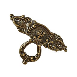 Puxador colonial ouro velho alça para moveis com 10 unidade - 1