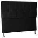 Ver imagem 1 de Cabeceira Queen 1,60m Lisboa Suede Preto