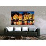 Quadro Pintura Tela Cidade Paisagem Urbana 4018: 110cm (A) x 190cm (L) - 2