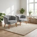 Ver imagem 1 de Kit 2 Poltronas para Recepção Sala de Espera Estrutura Reforçada Tecido Veludo Premium