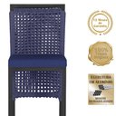 Ver imagem 3 de Mesa Bistro e 4 Banquetas Roma Preta Corda Náutica 10 Trama Original